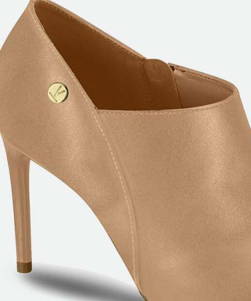 Bota Feminina Ankle Boot Salto Fino Bico Fino Vizzano