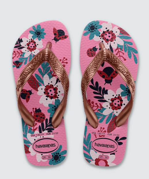 Chinelo Havaianas Infantil Flores