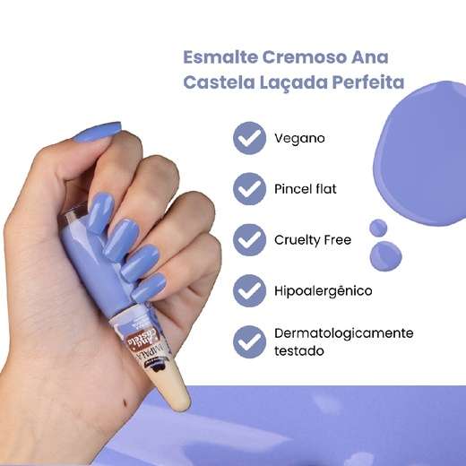 Esmalte Cremoso Lacada Perfeita Ana Castela Impala Manicure