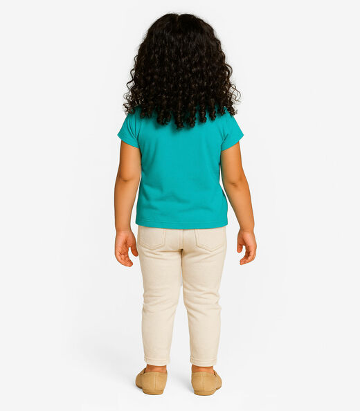 Blusa Infantil Menina Infinita Cor Verde