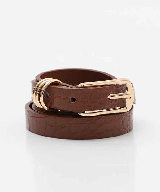 Kit 2 Cintos Feminino Trabalhado Marisa Preto