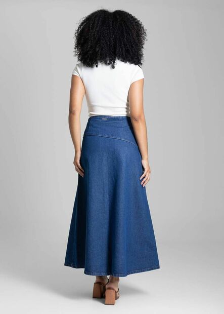 Saia Jeans Sawary Midi - 282529