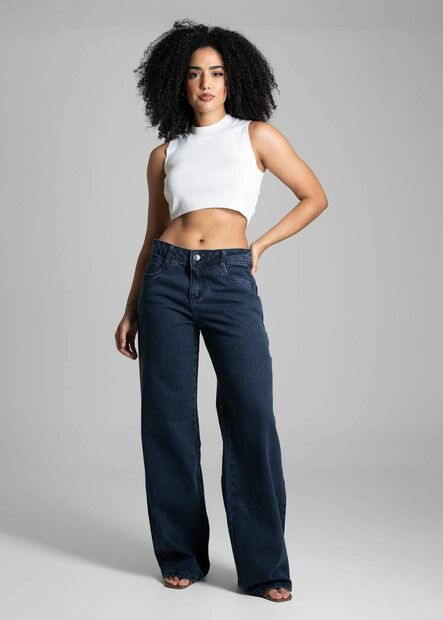 Calça Jeans Sawary Wide Leg - 282652