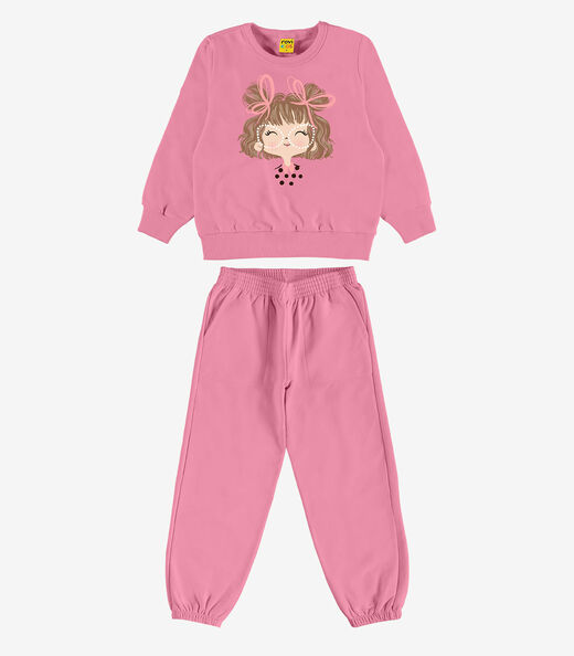 Image_Conjunto Blusão Com Calça Feminino Rovi Kids Rosa