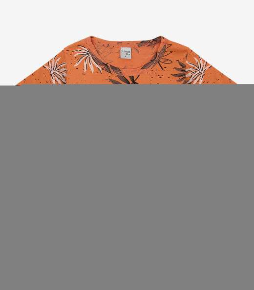 Image_Camiseta Infantil Masculina Coqueiros Infinita Cor Laranja