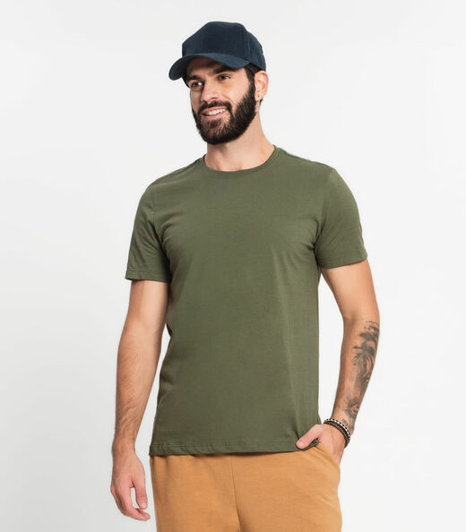Image_Camiseta Meia Malha Básica Masculina Kohmar Verde