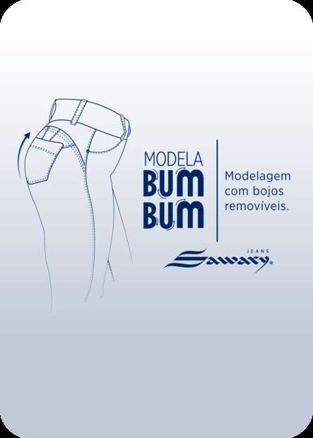 Calça Jeans Sawary Modela Bumbum - 277454