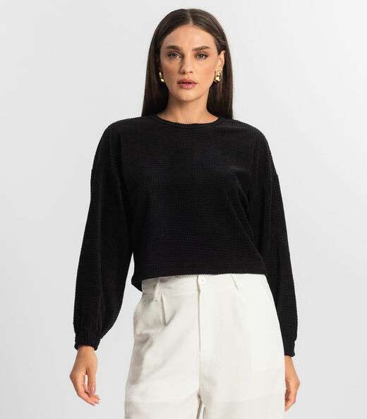 Blusão Feminino Plush Select Preto