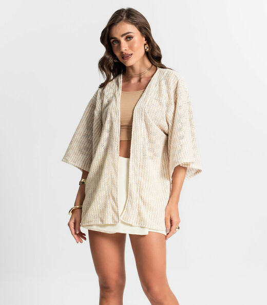 Image_Kimono Feminino Em Tricot Endless Bege