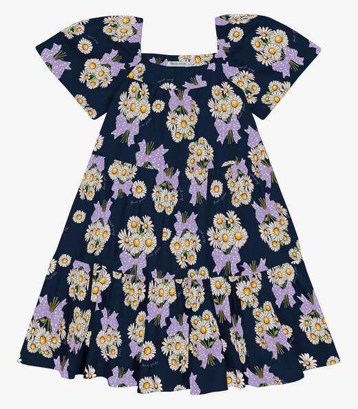 Image_Vestido Infantil Estampado Trick Nick Azul