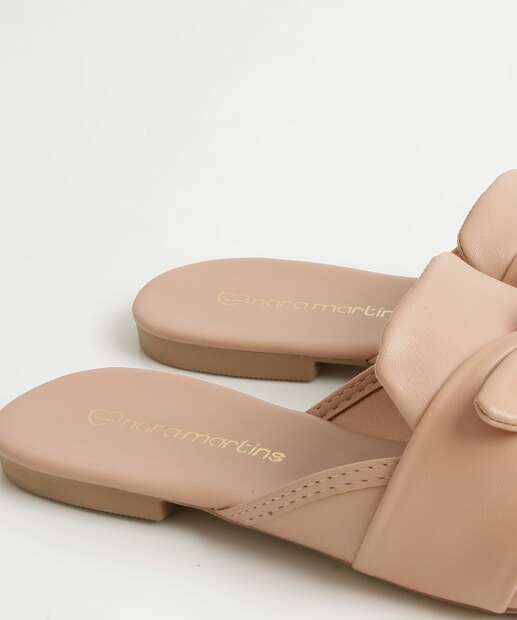 Mule Feminino Bico Quadrado Laço