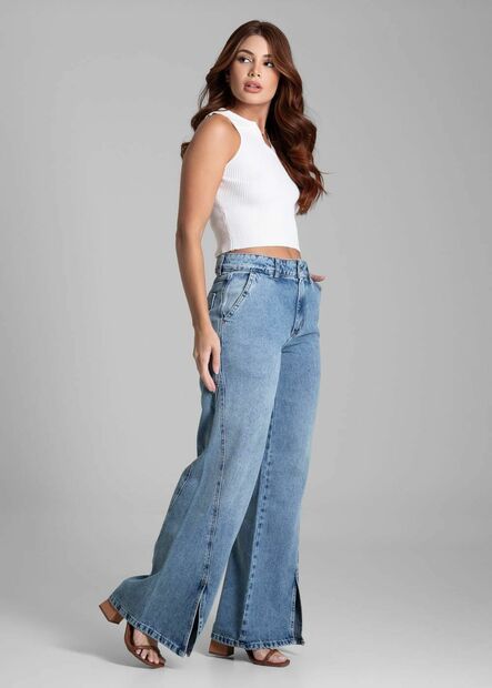 Calça Jeans Sawary Wide Leg - 281627