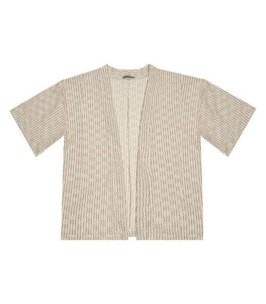 Kimono Feminino Plus Size Em Tricot Secret Glam Bege