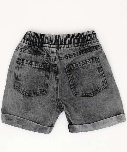 Bermuda Infantil Jeans Bolsos Tam 1 a 3