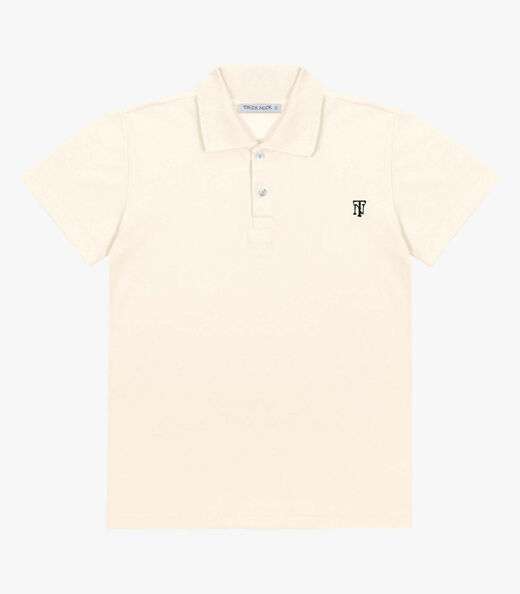 Camisa Polo Infantil Trick Nick Bege