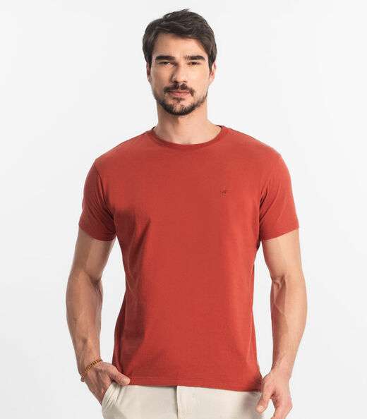 Camiseta Masculina Básica Select Laranja