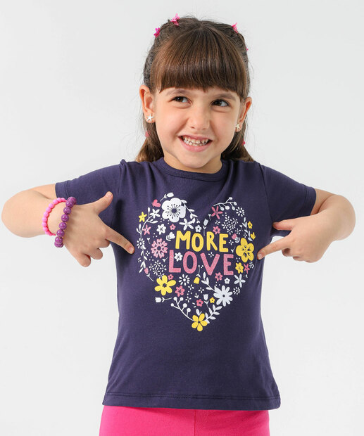 Image_Blusa Infantil Manga Curta Estampada Marisa Tam 4 a 10 Azul