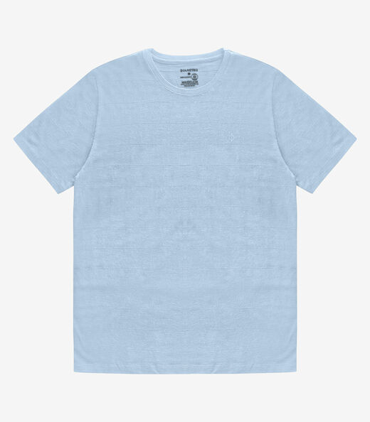 Camiseta Masculina Meia Malha Diametro Azul