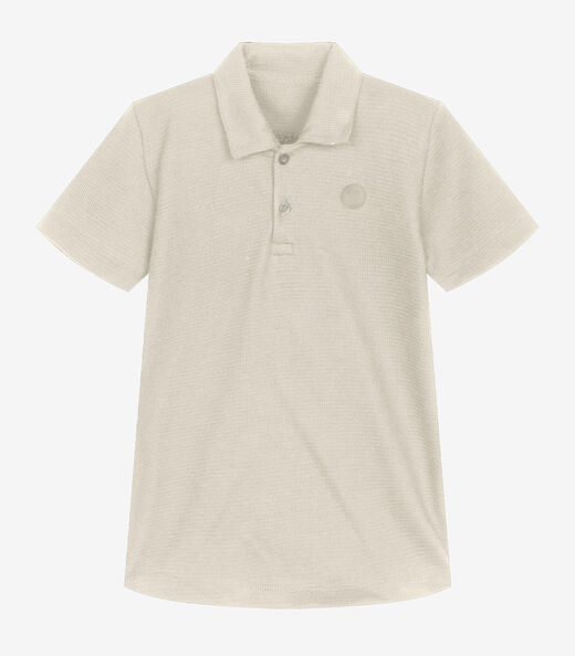 Conjunto Infantil Polo Com Bermuda Trick Nick Bege