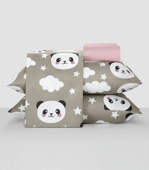 Image_Jogo De Cama King 4 Peças Lar E Lazer Cinza