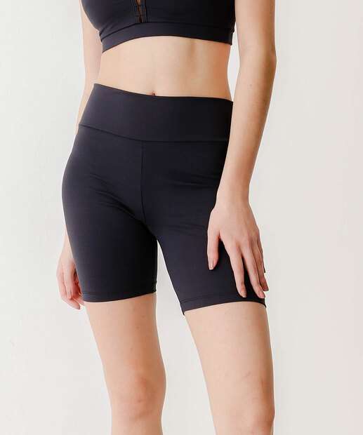 Bermuda Feminina Fitness Cintura Alta Marisa