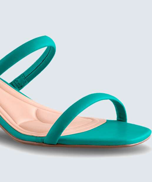 Tamanco Feminino Salto Grosso Tiras Via Uno 