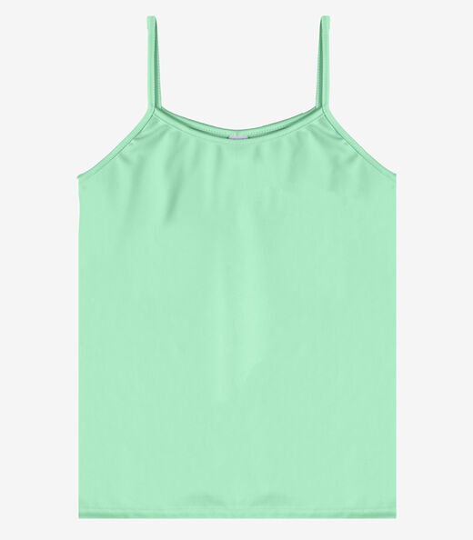 Blusa de Alça Feminina Malha Chanty Infinita Cor Verde