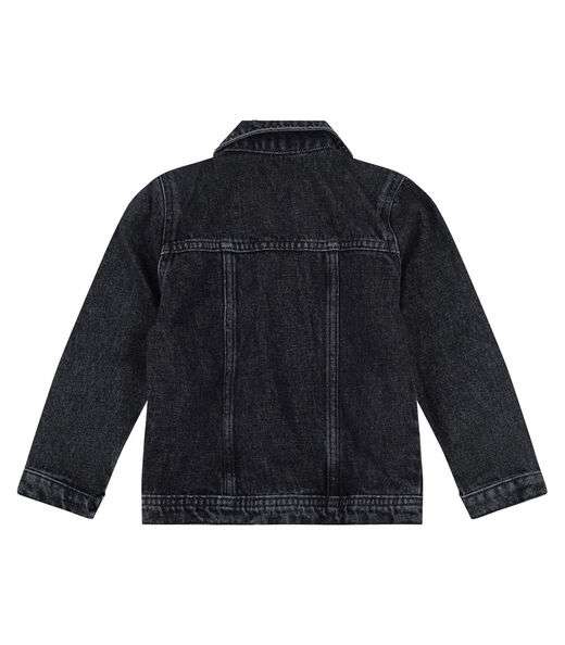 Jaqueta Jeans Infantil Masculina Rocker Trick Nick Preto