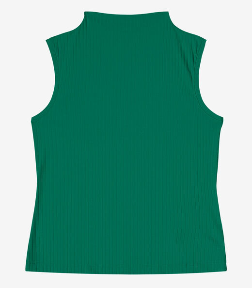 Blusa em Ribana Canelada Rovitex Verde