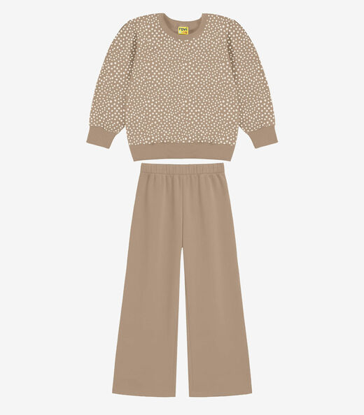 Image_Conjunto Blusão Com Calça Feminino Rovi Kids Marrom
