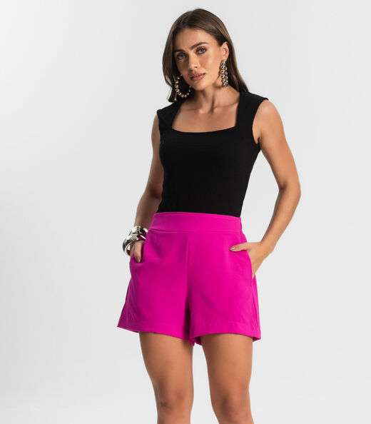Image_Shorts Feminino Com Bolso Endless Rosa
