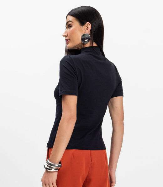 Blusa Feminina Cotton Leve Infinita Cor Preto