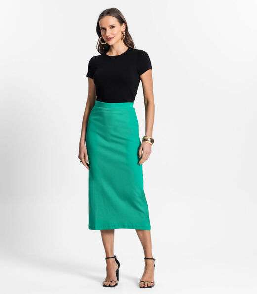 Blusa De Viscotorcion Básica Feminina Endless Preto