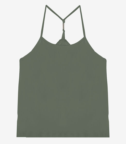 Blusa De Alça Feminina Visco Premiere Infinita Cor Verde