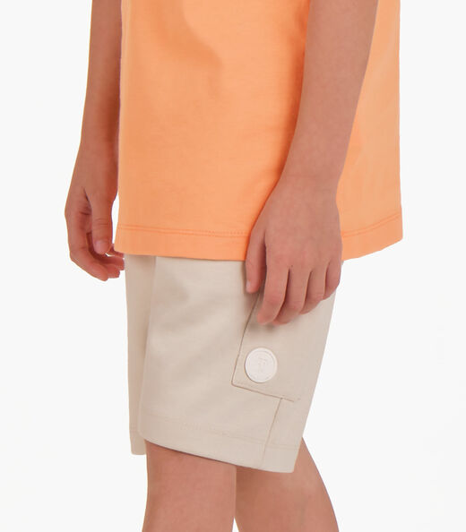 Bermuda Piquet Verona Menino Trick Nick Bege