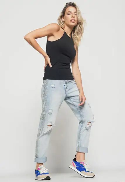 Regata  Cavada Alcinha  Canelada Preta