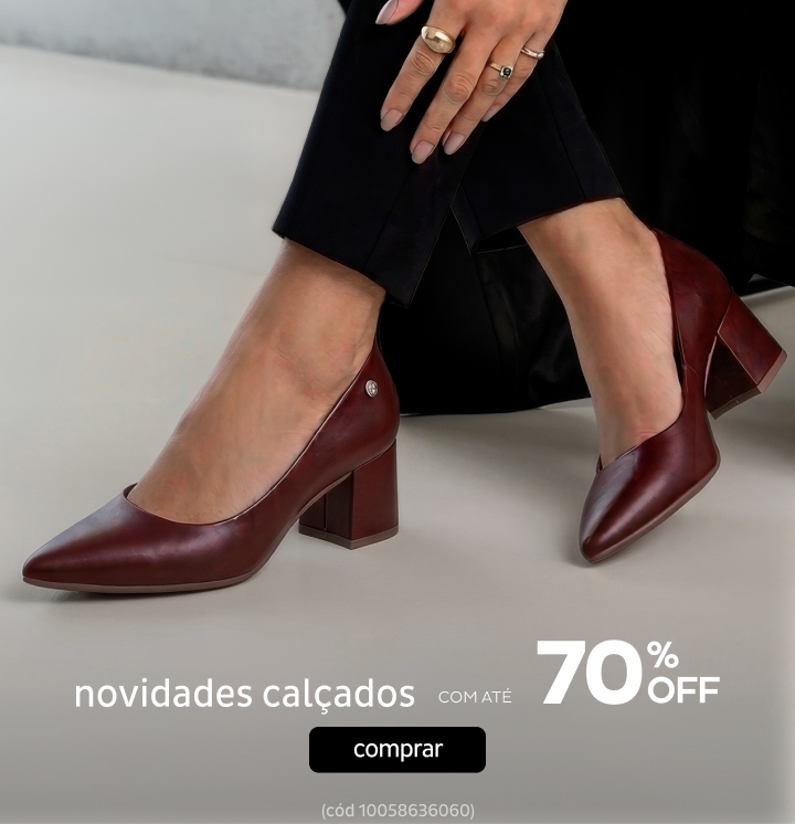Novidades Calçados por até 70% OFF