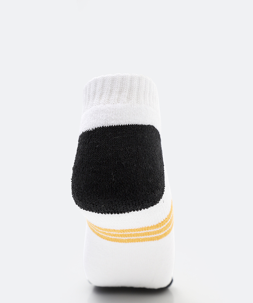 Kit 3 Pares Meias Masculina Cano Curto MR Branco