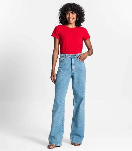 Blusa Feminina Básica Visco Tricot Rovitex Laranja