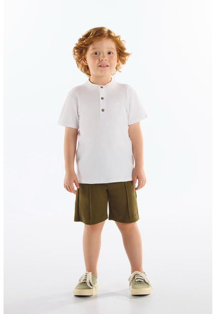 Bermuda Infantil Malha Alfaiataria Up Baby