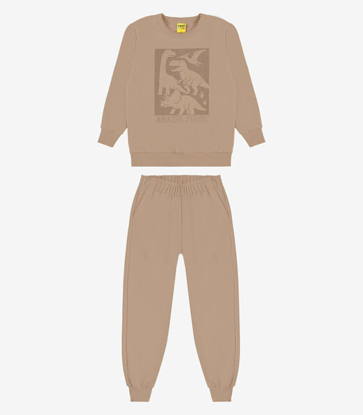 Image_Conjunto Moletom Blusão e Calça Rovi Kids Marrom