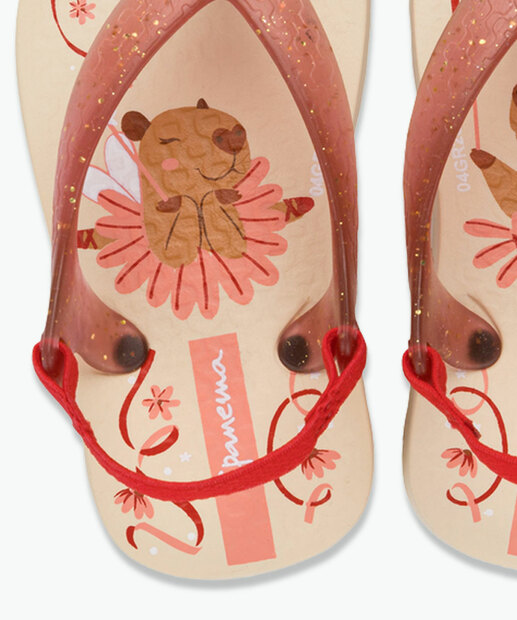 Chinelo Infantil Ipanema Baby Capivara Bege