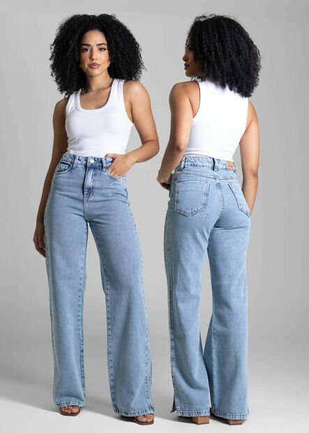 Calça Jeans Sawary Wide Leg - 282698