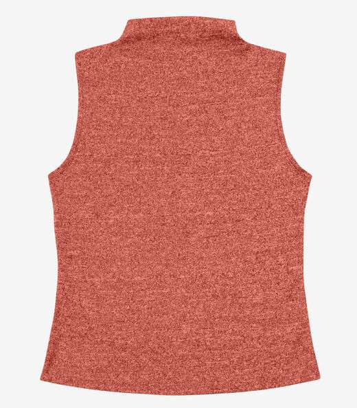 Regata Feminina com Gola Infinita Cor Laranja