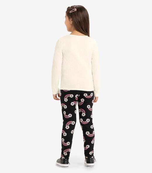 Legging Infantil Estampada Rovi Kids Preto
