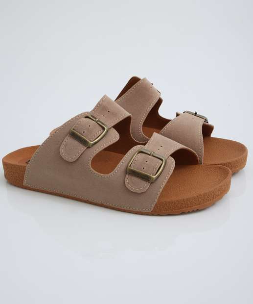 Rasteirinha Feminina Birken Fivelas Marisa