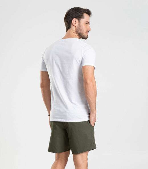 Bermuda Masculina De Microfibra Sarjada Long Bong Verde