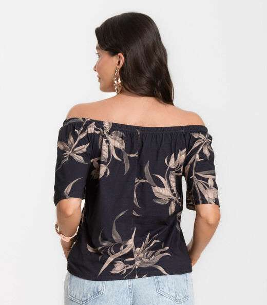 Blusa Feminina Ciganinha Infinita Cor Bege