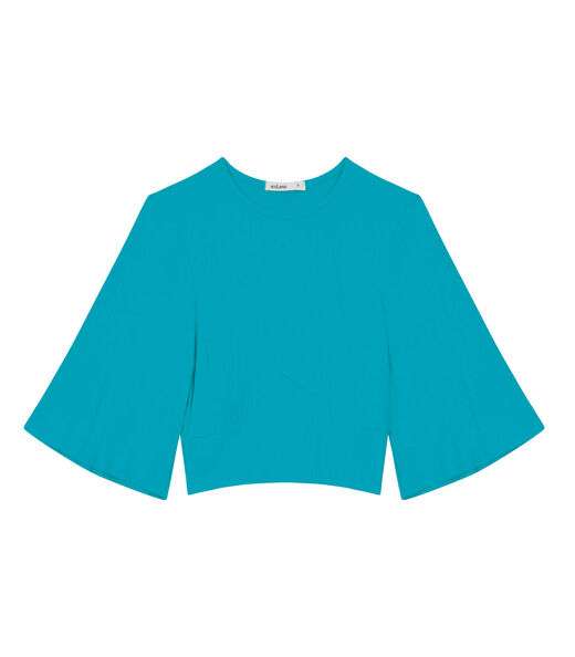 Blusa De Ribana Canelada Feminina Endless Azul