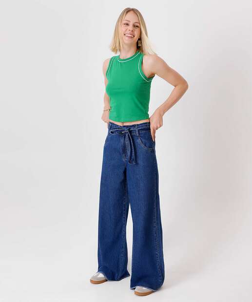 Blusa Regata Feminina Viés Marisa